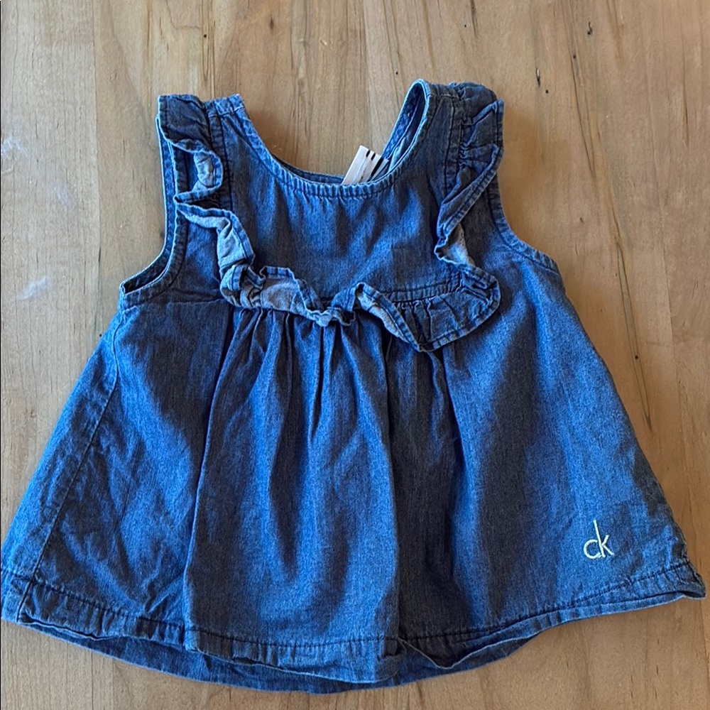 Calvin Klein Blue Denim Swing Top - 3T